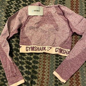Gymshark long sleeve flex crop top